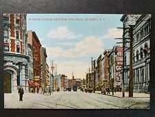 Postcards Albany NY - c1910s Broadway Looking North from State Street picture