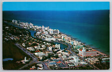 Vintage Postcard Airview of Miami Beach Looking North picture