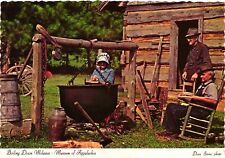 Vintage Postcard 4x6- BOILING DOWN MOLASSES, MUSEUM OF APPALACHIA, NORRIS, TN. picture