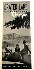 1949 National Park Service Map Crater Lake National Park Oregon OR picture