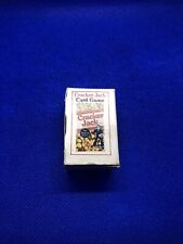 Miniature Playing Cards Deck Cracker Jack Plastic Great Condition picture