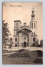 Antique Old Postcard QUEBEC THE BASILICA CHURCH CATHEDRAL 1910-20RPPC Real Photo picture