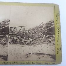 1889 Johnstown Great Flood SV, Destroyed Train and Railroad, Pennsylvania picture