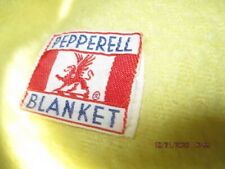 PEPPERELL LEMON  YELLOW BLANKET 78X64 picture