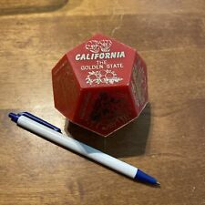 Vintage California Monuments Souvenir 12 sided Desk Paperweight. Hong Kong picture