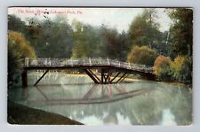 Altoona PA-Pennsylvania, Rustic Bridge At Lakemont Park Antique Vintage Postcard picture