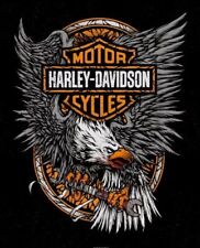 Harley Davidson Eagle Logo Fleece Blanket Throw 60