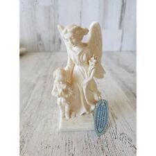 Vintage bianchi goldscheider alabaster Angel statue figurine Italian cherub guar picture