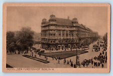 Berlin Germany Postcard Hotel Der Furstenhof Potsdamer Square c1910 Antique picture