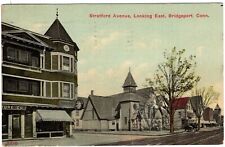 Stratford Ave. looking east, Bridgeport, CONN. POST CARD  Posted 1911 picture