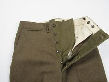 Vtg WWII 1944 US Wool OD 33 Serge Field Trouser 32
