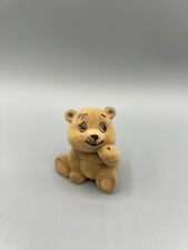 vintage Russ flocked bear picture