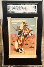 1952 Post Cereal Roy Rogers Popout Cards #2 Trigger SGC 3 picture