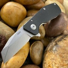 CRKT  RAZELCLIFFE FLIPPER KNIFE 2.13” STONEWASHED WHARNCLIFFE CHISEL BLADE,  picture