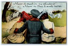 1908 Man And Womens Cheater Car Otterville Ontario Canada Antique Postcard picture