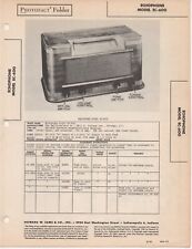 1946 ECHOPHONE EC-600  RADIO SERVICE MANUAL SCHEMATIC PHOTOFACT DIAGRAM REPAIR picture