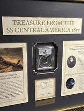 Treasure from the SS Central America 1857 California Gold Rush Gold Framed COA picture