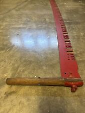 Antique Two-Man Crosscut Saw with Handles 75” Good Condition picture