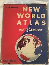 1955 Hammond’s New World Atlas and Gazetteer Book picture