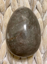 Vintage Marble Alabaster Egg / Gray/ Italian Egg picture