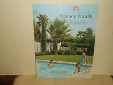 Vintage NICHOLS ALUMINUM Privacy Panels 1967 Salesman Brochure & Letterhead MCM picture