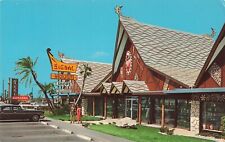 Indian Rocks Beach FL Postcard Tiki Gardens Signal House Shops PM 1971    G3* picture