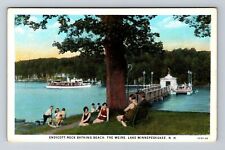 Lake Winnepesaukee NH-New Hampshire, The Weirs Beach, Vintage Postcard picture