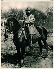  1915 ROTOGRAVURE MILITANT PRIEST GERMAN RED CROSS HORSE SOLDIER picture