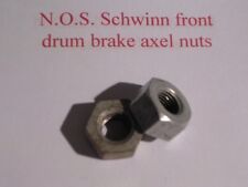 Schwinn bicycle bike balloon tire N O S front or rear drum brake axle nuts part picture