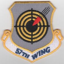 USAF AIR FORCE 354TH FIGHTER WING CREST 57TH FW EMBROIDERED JACKET PATCH picture
