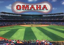 Omaha Nebraska, Baseball Field Stadium Arena America's Pastime Sports - Postcard picture