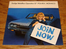 Original 1967 Dodge Monaco & Polara Deluxe Sales Brochure 67 500 picture