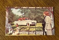 RARE VINTAGE 1952 AERO WILLYS MOST EXCITING CAR IN MOTORDOM POSTCARD GREAT COND. picture