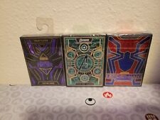 Theory 11 Playing Cards (Spider-Man,  Avengers, Black Panther (Lot Of 3) New** picture