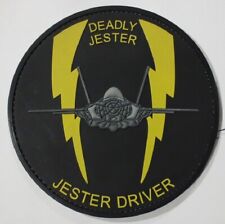 F-35 FLIGHT TEST SQUADRON 461st DEADLY JESTER JESTER DRIVER PVC PATCH AWESOME picture