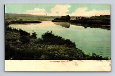 On the Mohawk River New York Postcard Posted Canajoharie NY 1908 picture