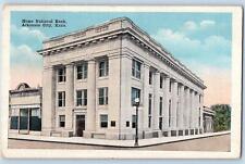 Arkansas City Kansas Postcard Post Office Building Exterior Scene  1918 Antique picture