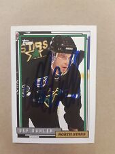 Ulf Dahlen North Stars Topps Autograph Card Signed Hockey 28 1992 picture