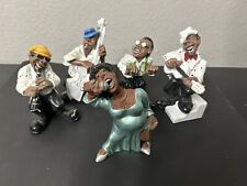 Vintage Antartidee Black Jazz Band Figurines Set Made In Italy picture