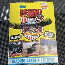 TOPPS 1991 DESERT STORM Victory Series Trading Cards Full Box 36 Sealed Packs picture