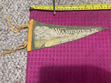 VTG 1930s 1940s Washington DC Cherry Blossoms Monument Pennant Banner SHIP FAST picture