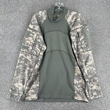 Massif Army Combat Shirt Adult Medium Green Gray Long Sleeve Camo Mens * picture
