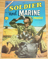 Soldier and Marine Comics #12 FN- february 1955 - U.S. Marine Corps photo cover picture
