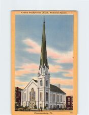 Postcard Central Presbyterian Church Memorial Square Chambersburg Pennsylvania picture