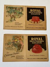 VTG 1928 Lot of 2 Royal Gelatin Recipe Pamphlets. Children’s Party Recipes. 1928 picture