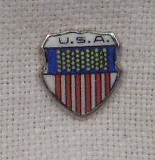 Vintage REU Enameled -U.S.A.- Souvenir/Bell Shield/Emblem to Apply - Crafting picture