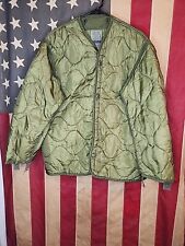Medium - US Military Insulated Quilted Liner Cold Weather Field Jacket 8056 picture