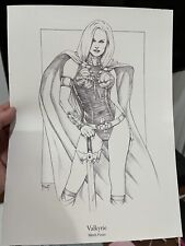 Mitch Foust Original Valkyrie Print 9.5 X 13 In Thor Odin Marvel Comics Fantasy picture