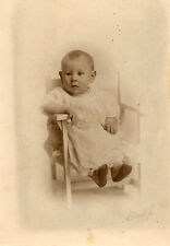 c.1890s sepia Photograph child   4.25 X 6.5