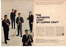 1959 Bobby Riggs Andy Bathgate Bud Palmer Clipper Craft Suits 2-Page Print Ad picture